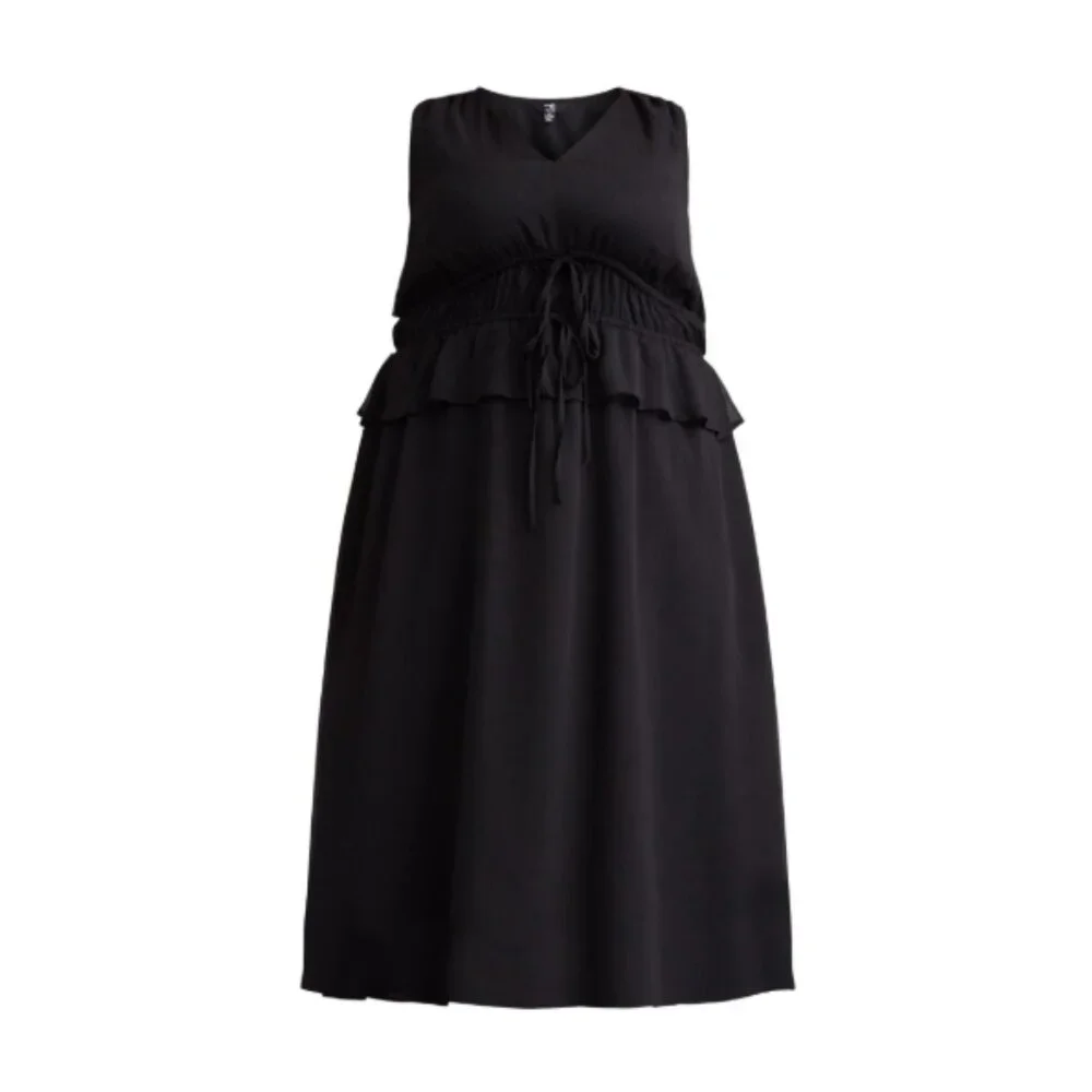 NWT Terra & Sky Women's Plus Peplum Midi Dress Size 4X - Picture 3 of 12